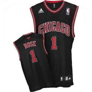 Canotte NBA Rivoluzione 30 Rose Chicago Bulls Nero