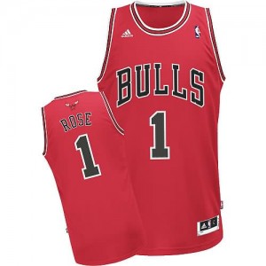 Canotte NBA Rivoluzione 30 Rose Chicago Bulls Rosso