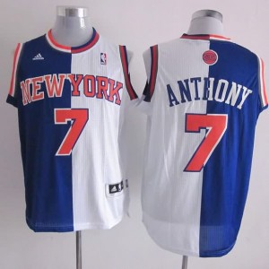 Canotte NBA Split Anthony Blu Bianco