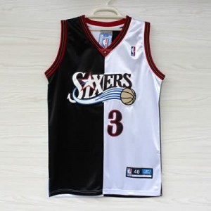 Canotte NBA Split Iverson Nero Bianco