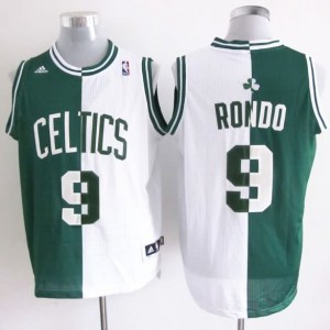 Canotte NBA Split Rondo Verde Bianco