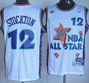 Canotte NBA Stockton All Star 1995 Bianco