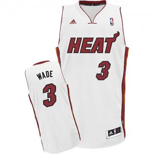 Canotte NBA Rivoluzione 30 Wade Miami Heats Bianco