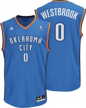 Canotte NBA Rivoluzione 30 Westbrook Oklahoma City Thunder Blu