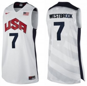 Canotte Westbrook USA 2012 Bianco