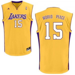 Canotte NBA Rivoluzione 30 WorldPeace Los Angeles Lakers Giallo