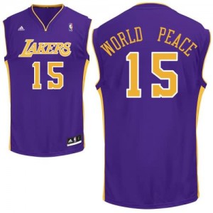 Canotte NBA Rivoluzione 30 WorldPeace Los Angeles Lakers Porpora