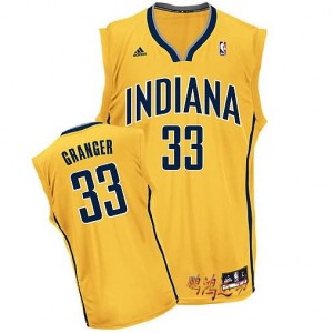 Canotte NBA Rivoluzione 30 Granger Indiana Pacers Giallo