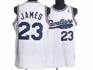 Maglie Basket retro James Cleveland Cavaliers Bianco