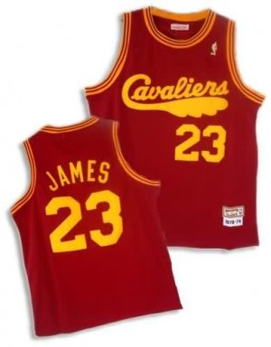 Maglie Basket retro Lebron James Cleveland Cavaliers Rosso