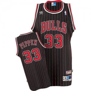 Maglie Basket Pippen Chicago Bulls Nero