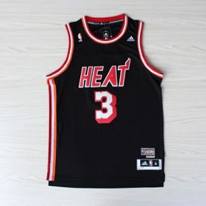 Canotte NBA Rivoluzione 30 retro Wade Miami Heats Nero