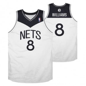 Canotte NBA Rivoluzione 30 retro Williams Brooklyn Nets Bianco