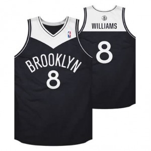 Canotte NBA Rivoluzione 30 retro Williams Brooklyn Nets Nero