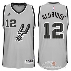 Maglie Shop Aldridge San Antonio Spurs Grigio