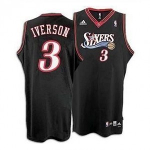 Maglie Shop Allen Iverson Philadelphia 76ers Nero