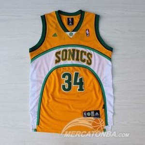 Maglie Shop Allen Seattle Sonics Giallo