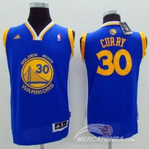 Maglie Bambini Curry Golden State Warriors Blu