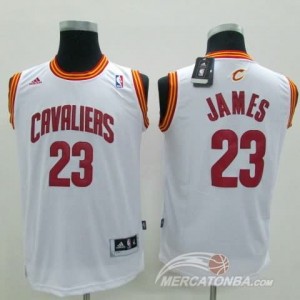 Maglie Bambini James Cleveland Cavaliers Bianco