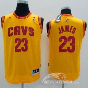 Maglie Bambini James Cleveland Cavaliers Giallo