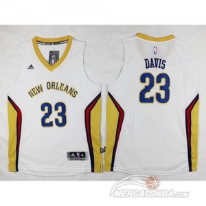 Maglie Bambini Davis New Orleans Hornets Bianco