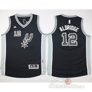 Maglie Bambini Aldridge San Antonio Spurs Nero Grigio