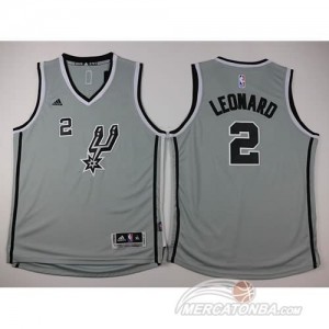 Maglie NBA Bambini Leonard San Antonio Spurs Grigio