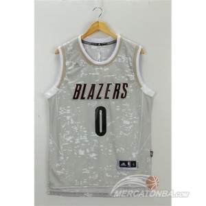 Canotte Basket Luces Blazers Lillard Grigio