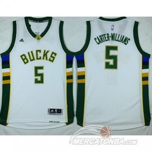 Canotte Basket Carter-Williams Milwaukee Bucks Bianco