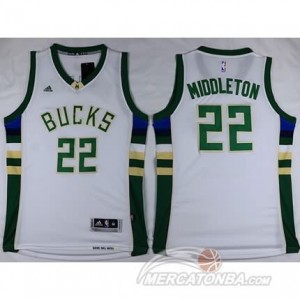 Canotte Basket Middleton Milwaukee Bucks Bianco