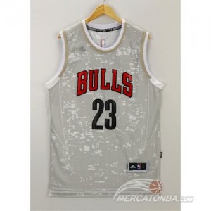 Canotte Basket Luces Bulls Jordan Grigio