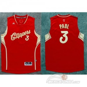 Maglie Basket Pual Christmas Los Angeles Clippers Rosso