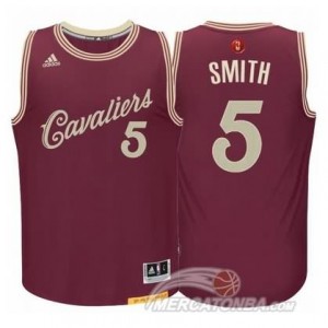 Maglie Basket Smith Christmas Cleveland Cavaliers Rosso