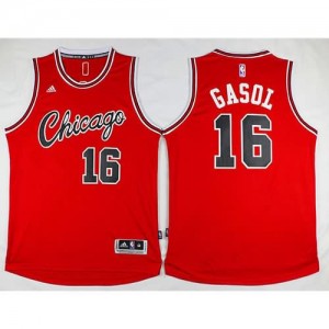 Maglie Basket Retro Gasol Chicago Bulls Rosso