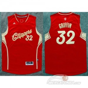 Maglie Shop Griffin Christmas Los Angeles Clippers Rosso