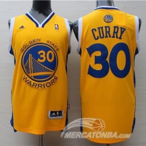 Canotte NBA Rivoluzione 30 Curry Golden State Warriors Giallo