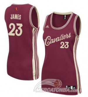Maglie NBA Donna James Christmas Cleveland Cavaliers Rosso