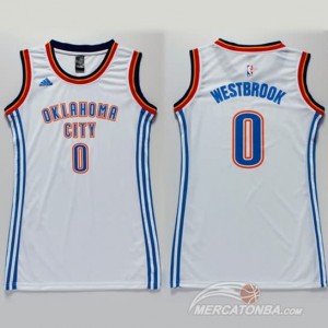 Maglie NBA Donna Durant Oklahoma City Thunder Bianco