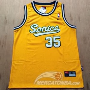 Maglie Shop Durant Seattle Sonics Giallo