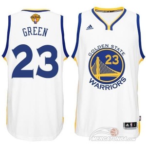 Canotte NBA Rivoluzione 30 Green Golden State Warriors Bianco