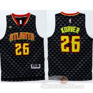 Maglie Basket Korver Atlanta Hawks Nero