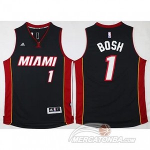 Maglie Shop Bosh Miami Heats Nero