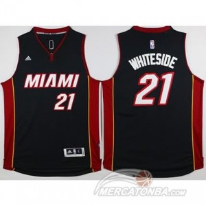 Maglie Basket Whiteside Miami Heats Nero