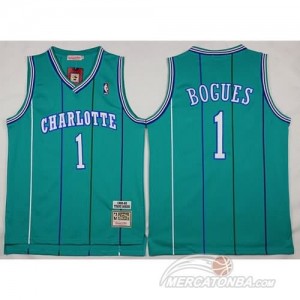 Canotte Basket Retro Bogues New Orleans Hornets Verde