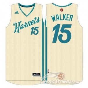 Canotte NBA Walker Christmas Charlotte Hornets Bianco