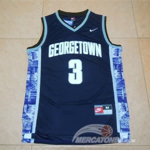 Canotte Basket NCAA Iverson George Town Blu