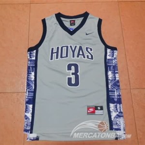 Canotte Basket NCAA Iverson George Town Grigio