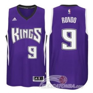 Maglie Basket Rondo Sacramento Kings Porpora