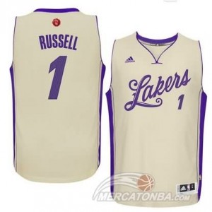 Maglie Basket Russell Christmas Los Angeles Lakers Bianco