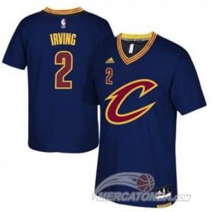 Canotte Basket Manga Corta Cavaliers Irving Blu